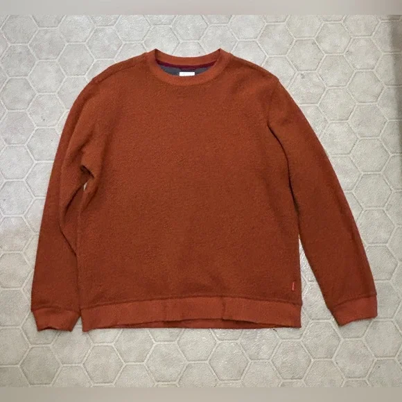 Men’s XL Topo Designs Technical Hybrid Wool Blend Crew Neck Sweater